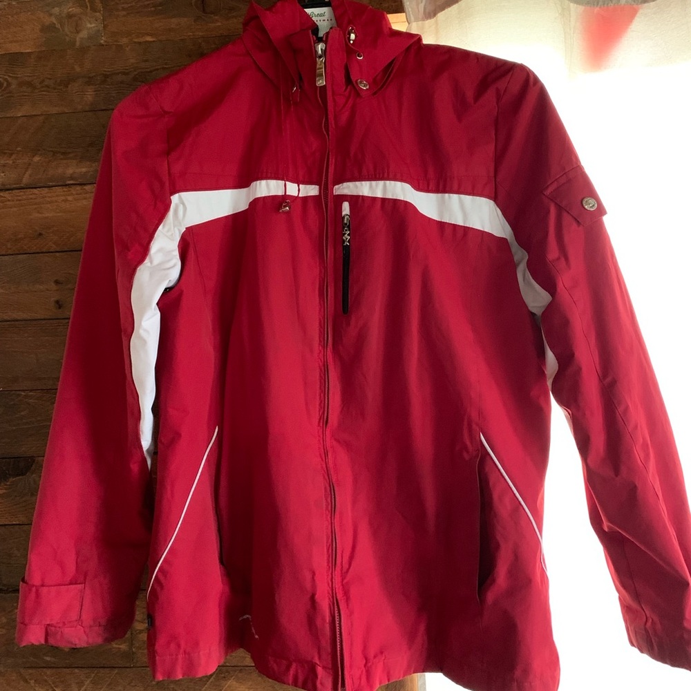 ZeroXposur Red and White Women’s Winter Waterproof Ski Jacket Size Medium